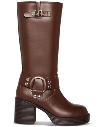 Madden Girl Touring Harnessed Platform Moto Boots Macy s