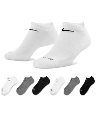 Unisex Everyday Plus Cushioned Training No-Show Socks 6 Pairs