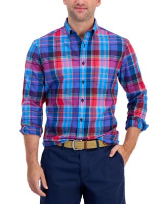 Chemise Free People En Lin Et Coton à Carreaux Marron/rose - Taille L - Neuf Sans étiquettes