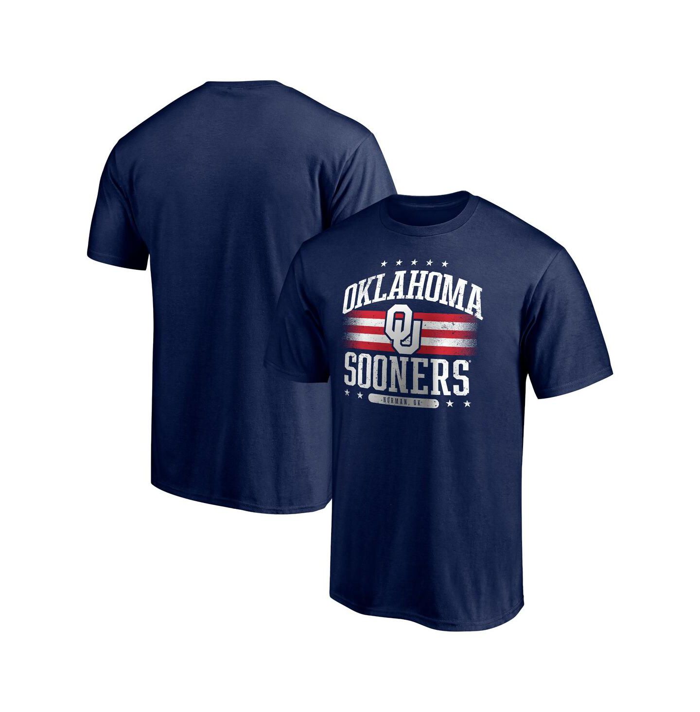 Мужская футболка Fanatics Navy Oklahoma Sooners Americana — фото 1
