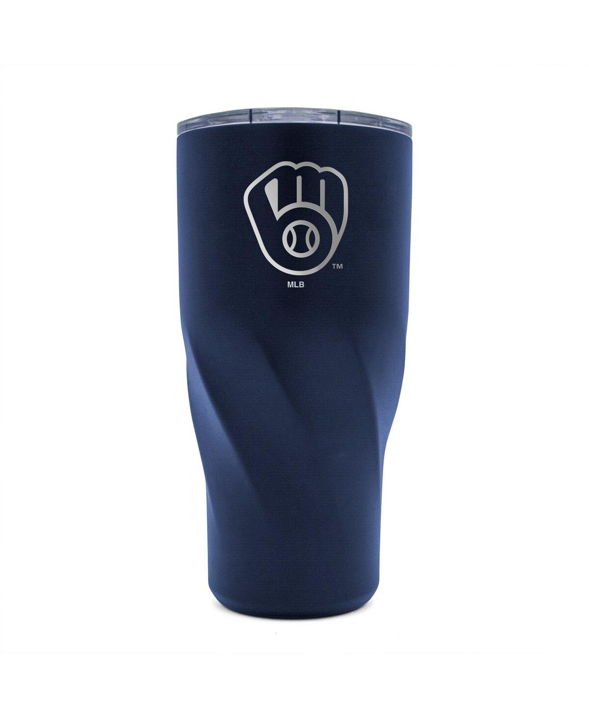 Wincraft Milwaukee Brewers 30 oz Morgan Stainless Steel Tumbler In Navy