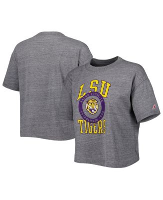 Women's League Collegiate Wear Heather Gray LSU Tigers Intramural Midi ...