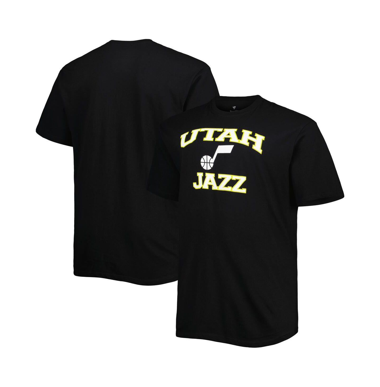 Мужская футболка Profile Black Utah Jazz Big and Tall Heart and Soul — фото 1