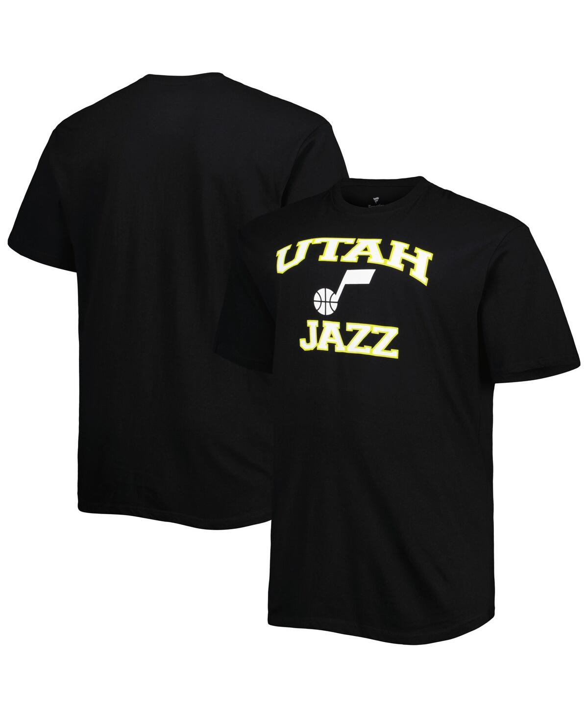 Men's Black Utah Jazz Big and Tall Heart and Soul T-shirt - Black