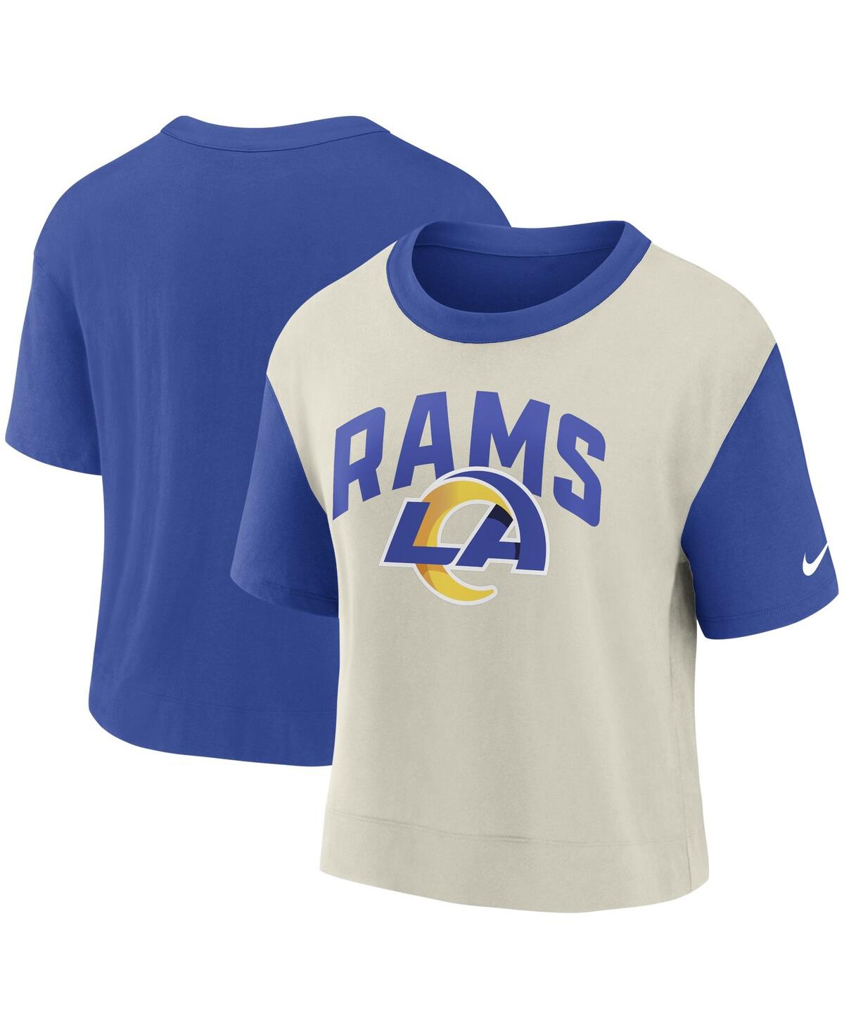 Nike Women's Fashion (nfl Los Angeles Rams) High-hip T-shirt In Blue