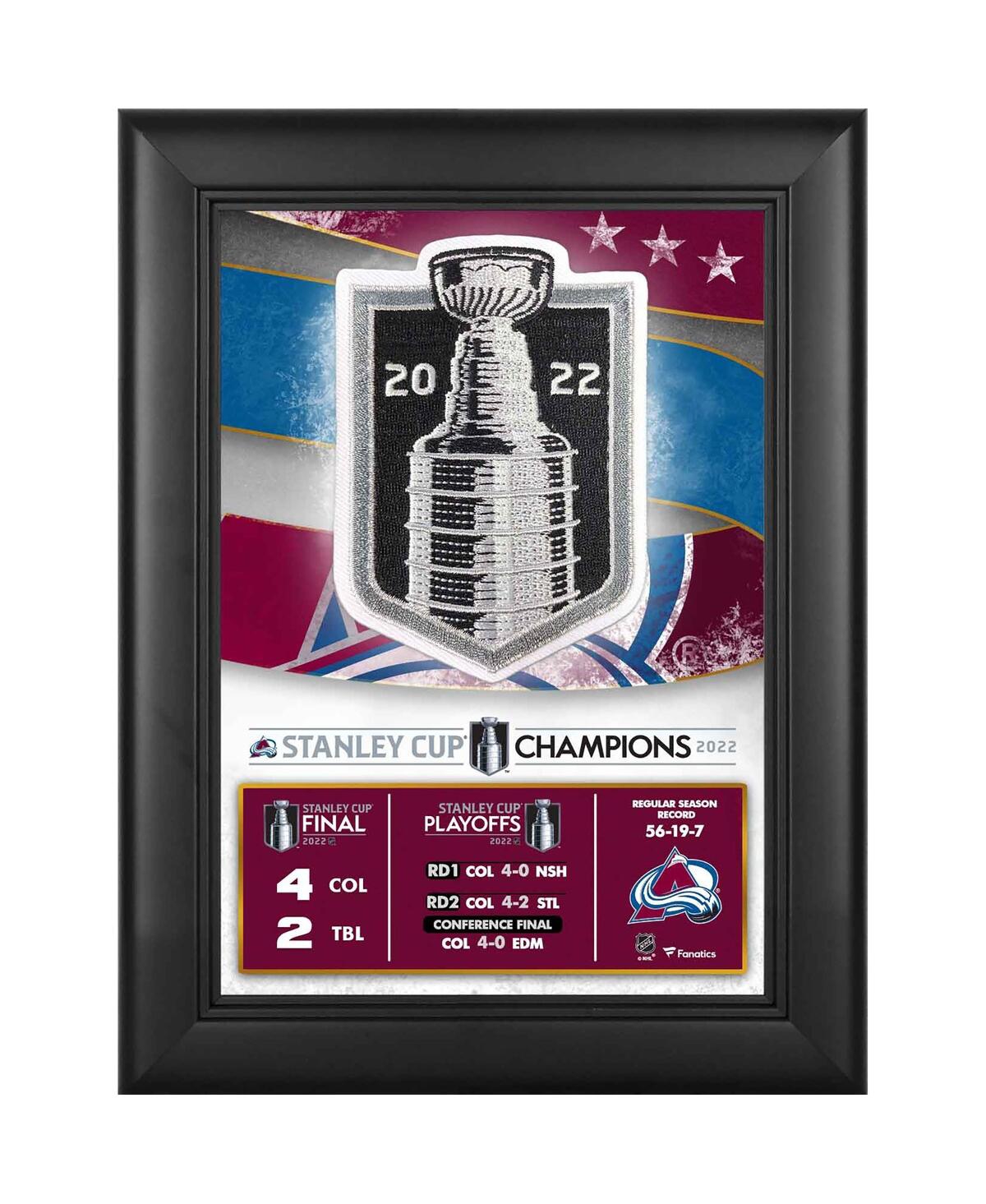 Fanatics Authentic Colorado Avalanche 2022 Stanley Cup Champions Framed 5" X 7" Collage With 2022 Stanley Cup Champions In Multi