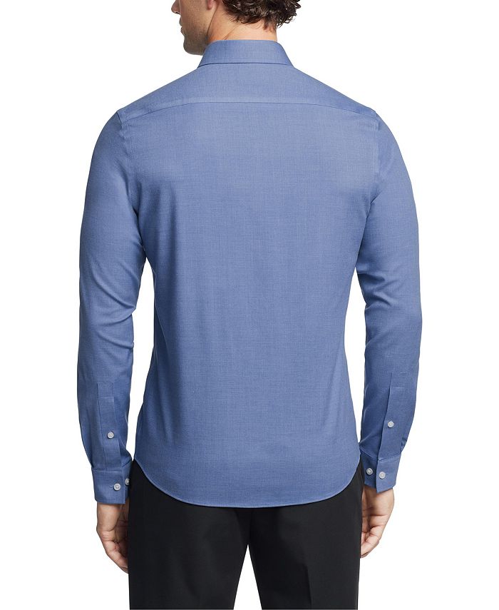 Michael Kors Men's Airsoft Slim Fit Untucked Length Wrinkle Free