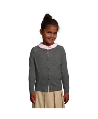 Girls School Uniform Cotton Modal Cardigan Sweater