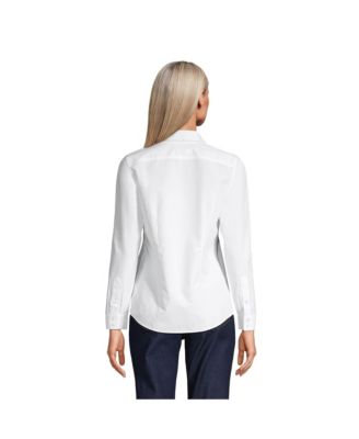 Petite No Iron Button Front Shirt