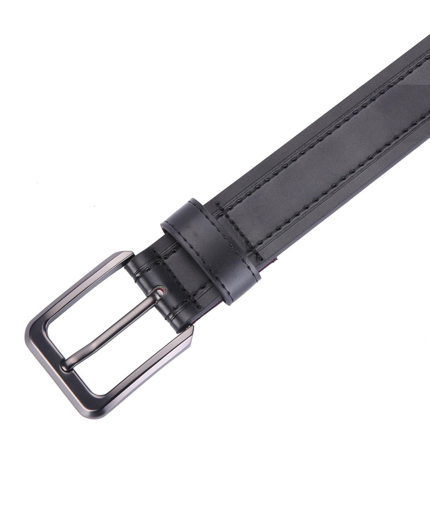Мужской ремень Gallery Seven Classic Leather Jean Belt, цвет: Чёрный — фото 2