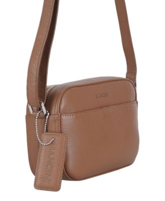 Pebbled Collection Clara Leather Small Crossbody Bag
