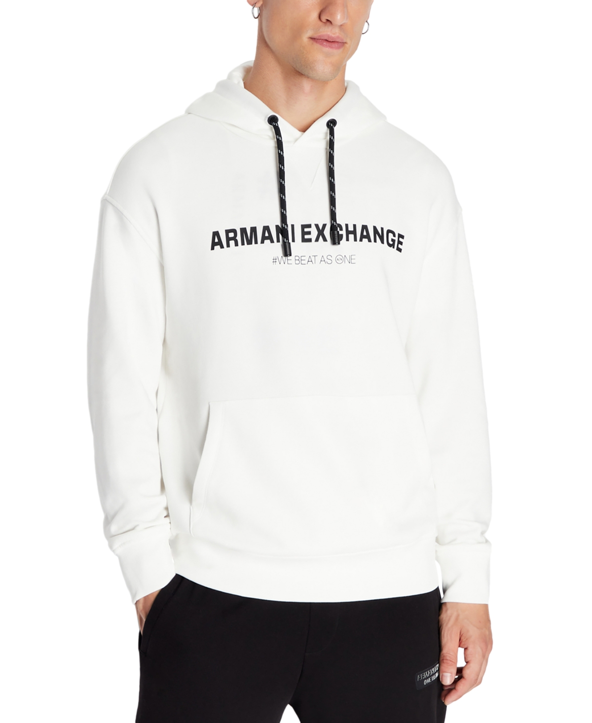 Ea7 clearance white hoodie