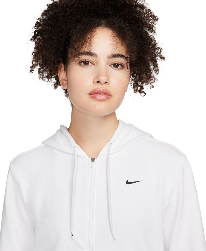 Nike Women's Dri-FIT One French Terry Full-Zip Hoodie - Macy's
