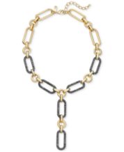 INC International Concepts I.N.C. Gold-Tone Thin Black Ribbon Choker  Necklaces, Created for Macy's - Macy's