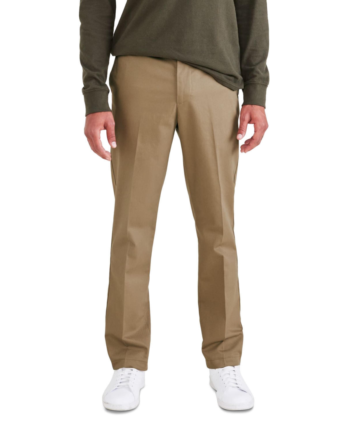 Men's Signature Slim Fit Iron Free Khaki Pants with Stain Defender - Cloud