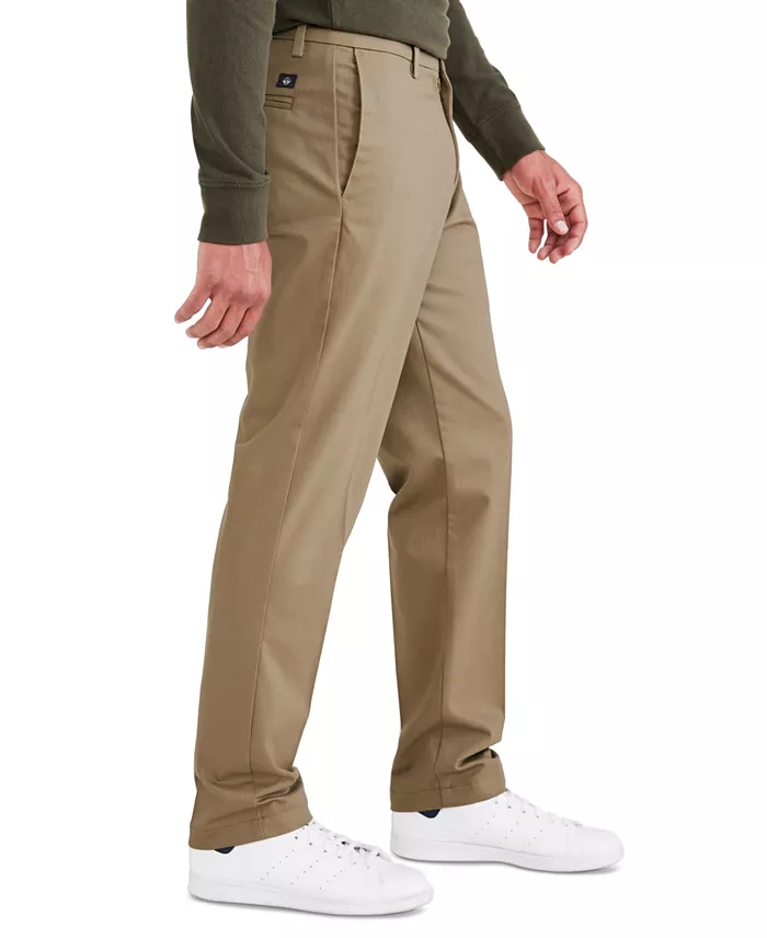 Men's Signature Slim Fit Iron Free Khaki Pants with Stain Defender - thumbnail 3