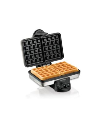 Hamilton Beach Waffle Baker, Belgian Style, Stainless Steel