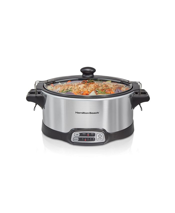 Hamilton Beach Stay Or Go Stovetop Sear Cook 6 Quart Slow Cooker Macy's