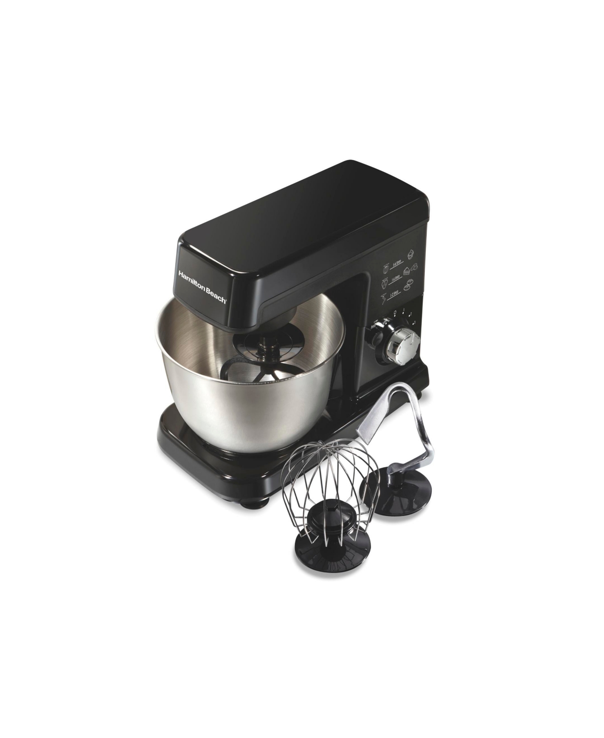 Hamilton Beach Stand Mixer With 6 Speeds Fold Setting In Black