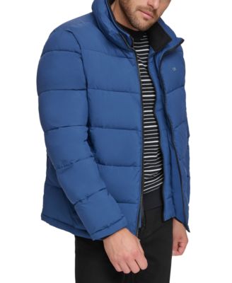 Men's Puffer With Set In Bib Detail, Created for Macy's