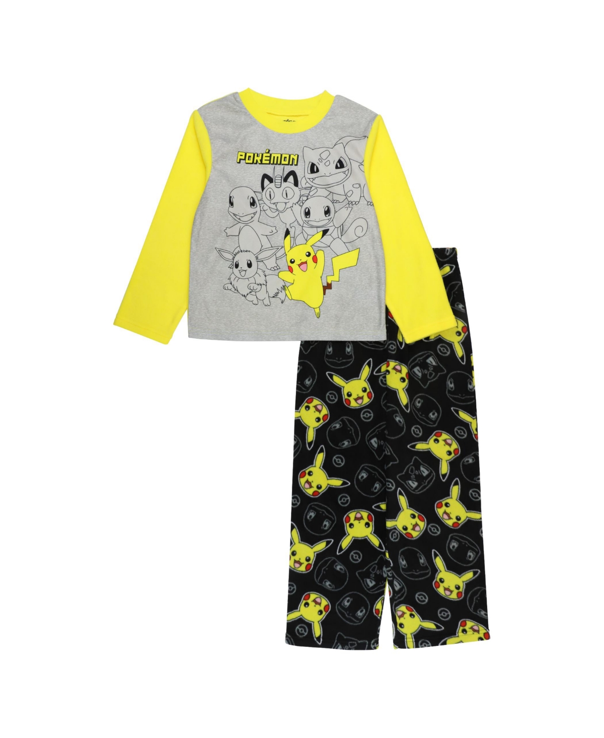 Pokémon Kids' Little Boys Pull Over Head T-shirt And Elastic Waist Pants, 2 Piece Set In Assorted