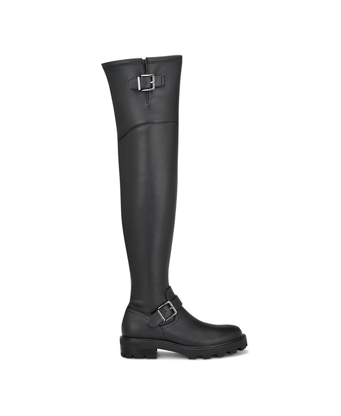 Nine West Women's Nans Lug Sole Casual Over the Knee Boots - Macy's