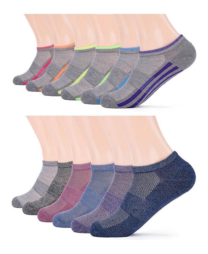 Gallery Seven Women's NoShow Athletic Sport Socks 12 Pack Macy's