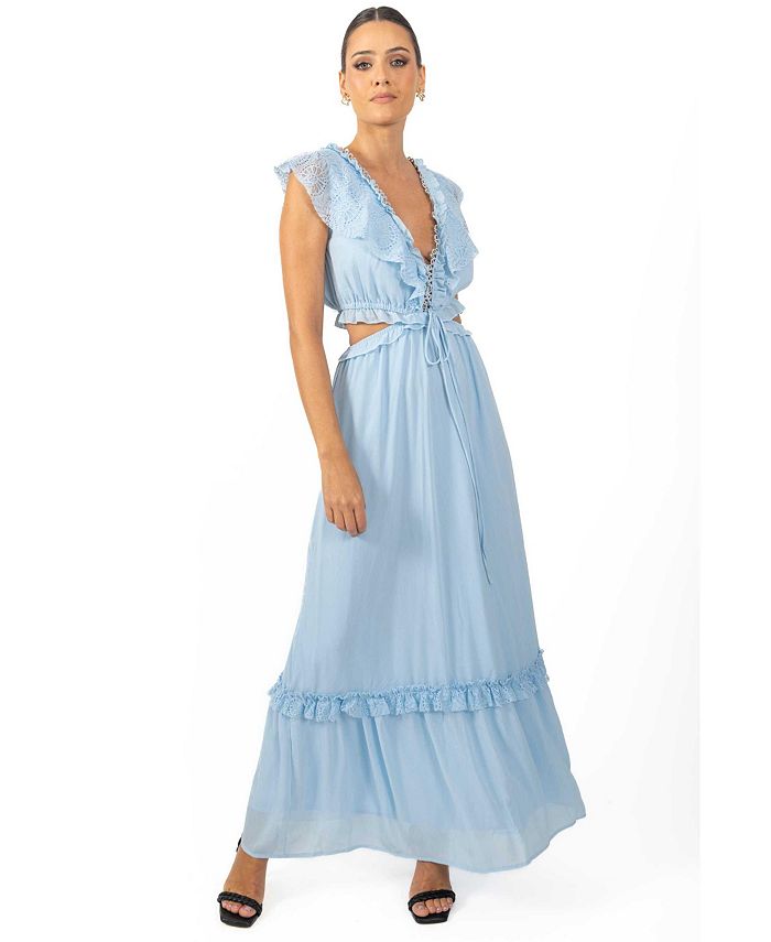 Macy's baby 2025 blue dress
