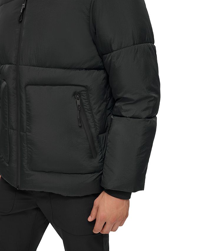 DKNY Men's Refined Quilted FullZip Stand Collar Puffer Jacket Macy's