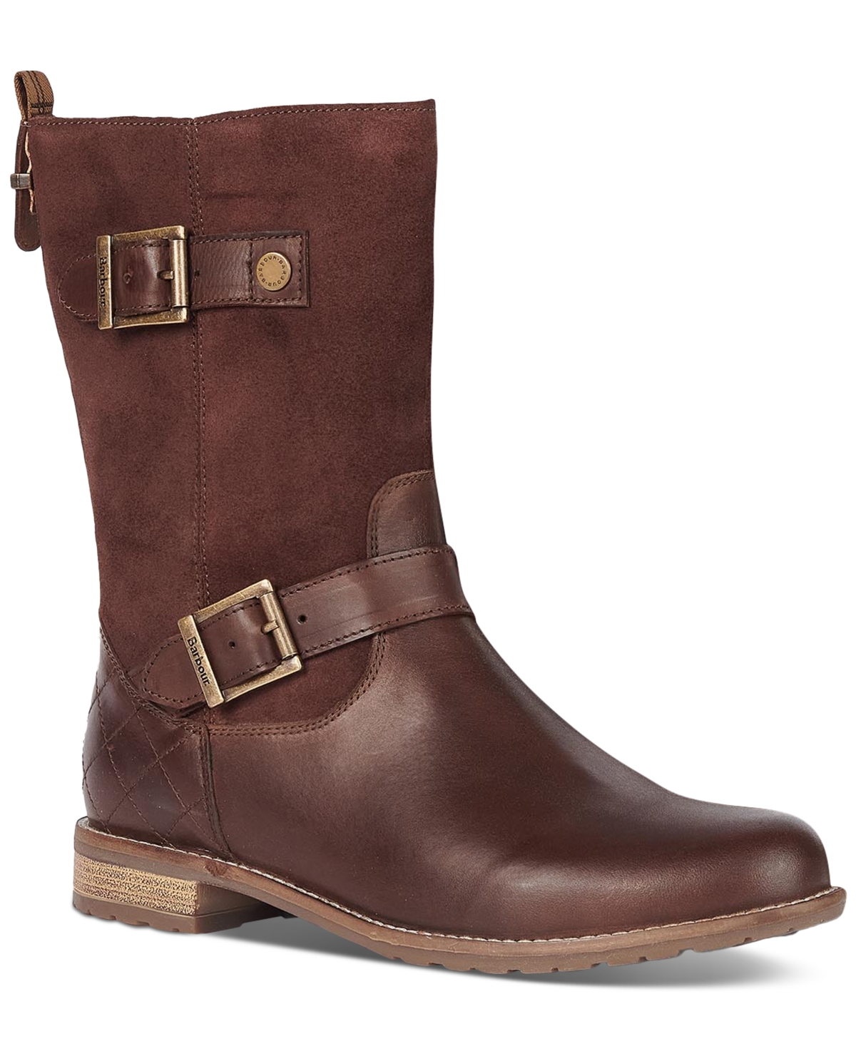 Barbour Women's Millie Double-buckled Mid-shaft Boots In Choco