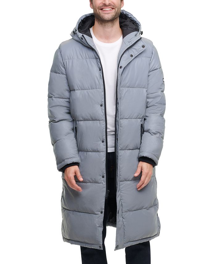 DKNY Long Hooded Men's Jacket, Created for - Macy's