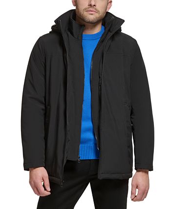 Calvin Klein Men\'s Infinite Macy\'s Jacket Polar Lined - Fleece With Stretch Bib