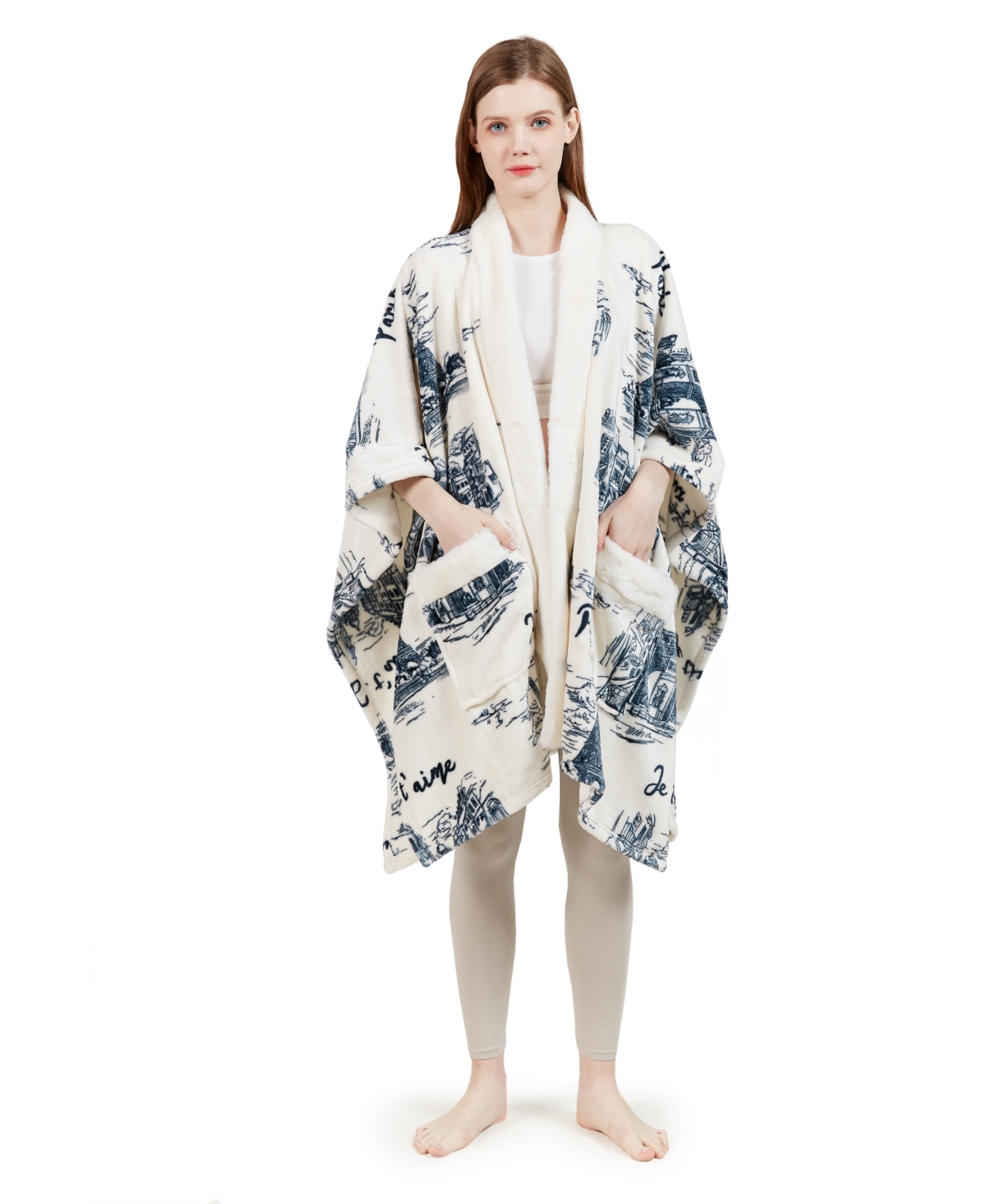 Charter Club Cozy Plush Wrap Robe Throw, 50