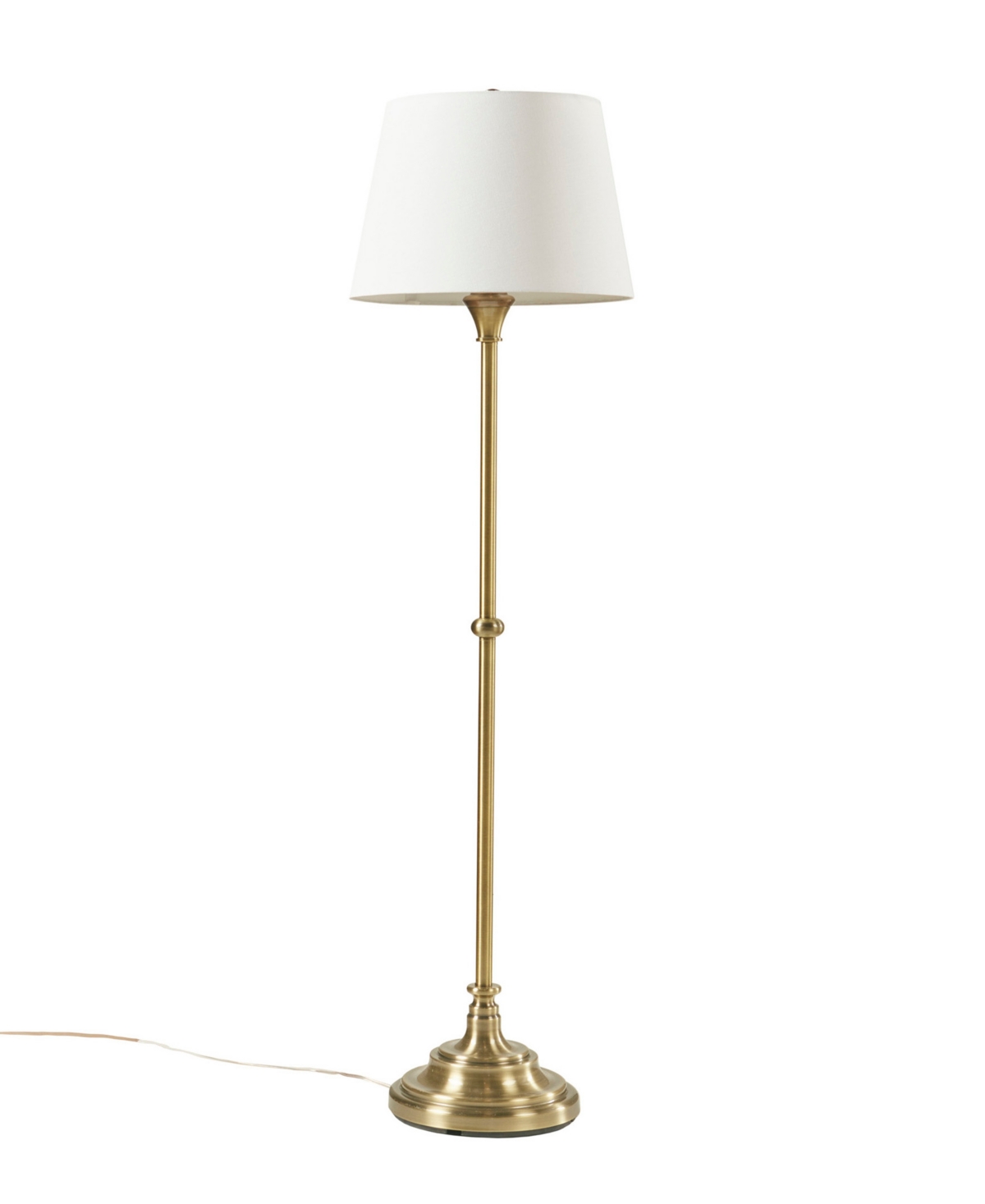 Martha Stewart Athena Floor Lamp In Antique Brass