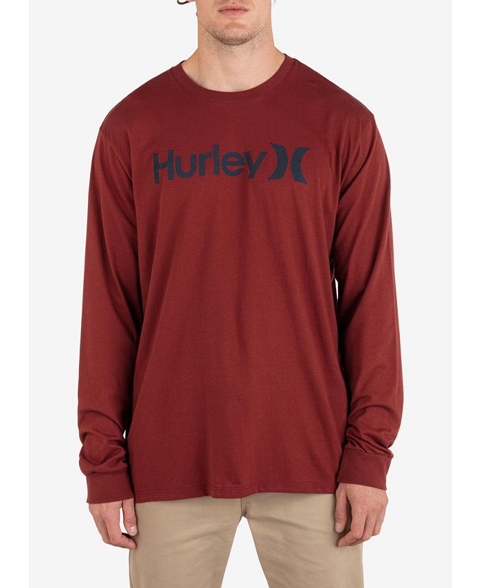 scheiden verlichten Spijsverteringsorgaan Hurley Men's Everyday One and Only Solid Long Sleeve T-shirt - Macy's