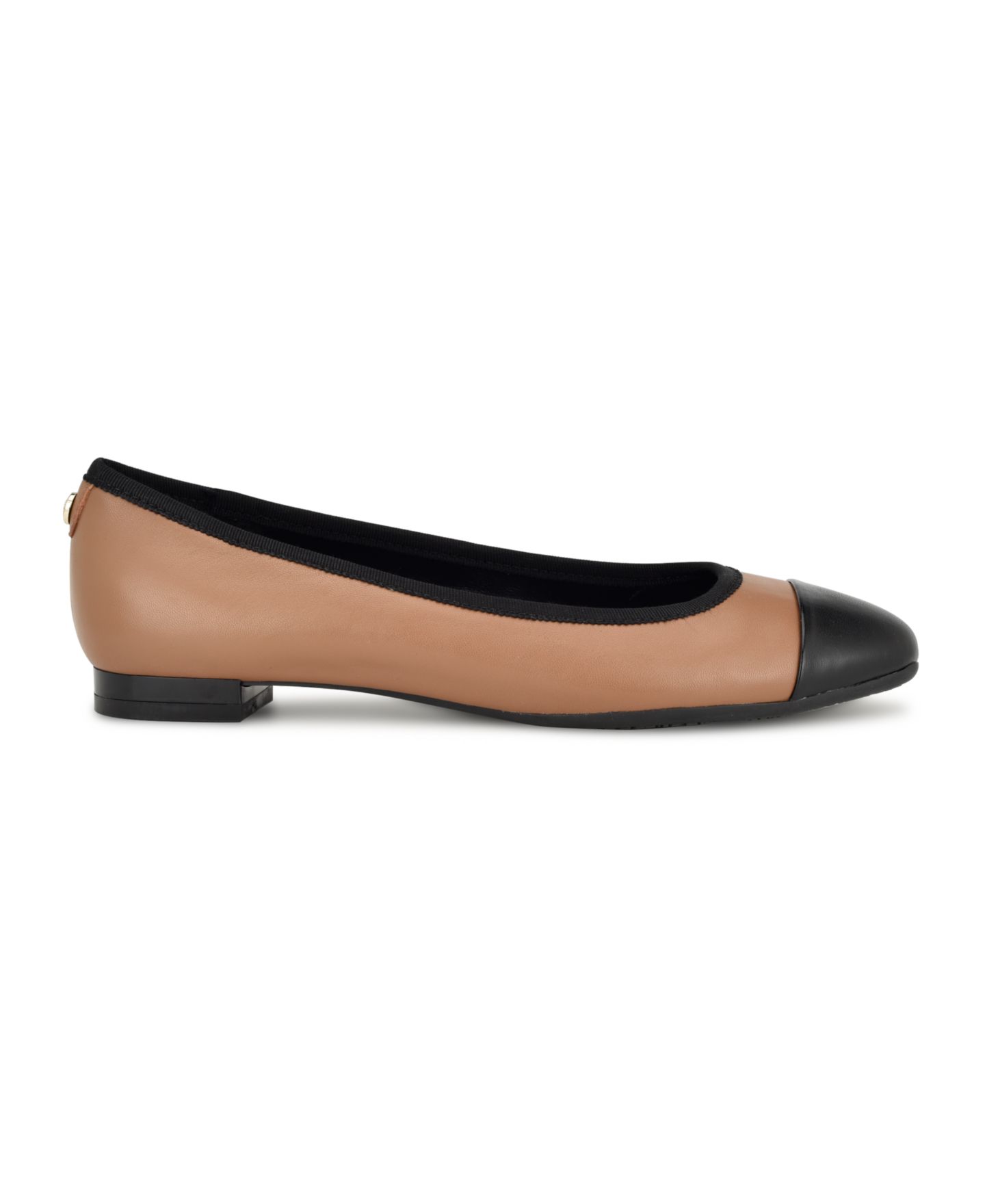 Женские балетки Nine West Ollin 9X9 Slip-On Square Toe Dress Flats, цвет: Коричневый кожаный разноцветный — фото 2