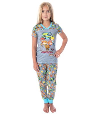 Girls Scooby Doo Pajamas Where Are You Chibi Figures Pajama Set