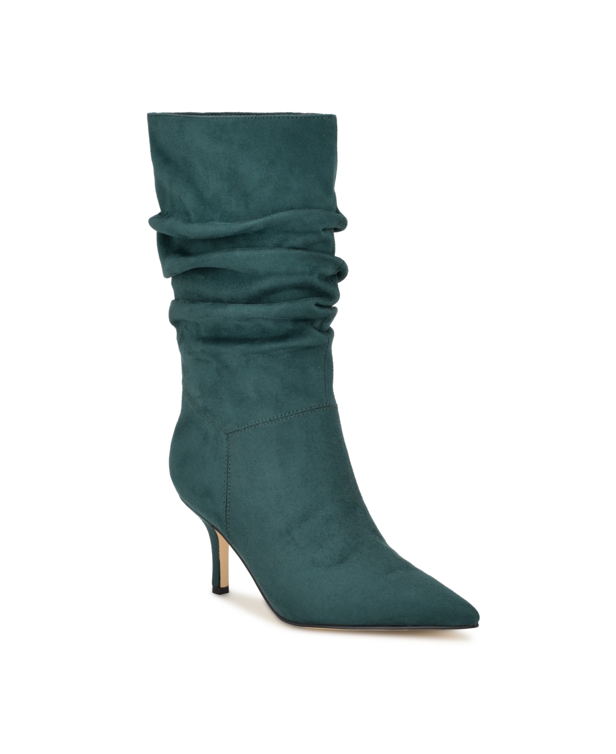 Nine West Women s Mycki Pointy Toe Ruched Dress Narrow Calf Boots Women s Shoes Smart Closet