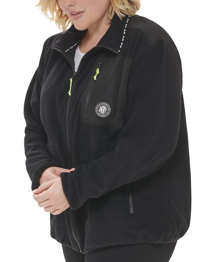 DKNY Plus Size Polar Fleece Full ZipUp Jacket Macy's