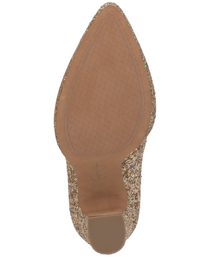 Jessica Simpson Glynis Scarpe Décolleté Con Plateau E Punta Affusolata – Donna, Colore Berry Blast, Taglia 42 EU – Tacco Alto In Satinato
