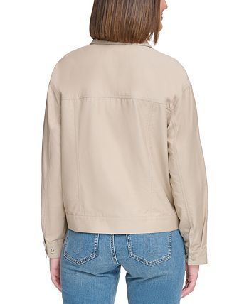 Calvin Klein Jeans Women s Water Resistant Twill Utility Shirt