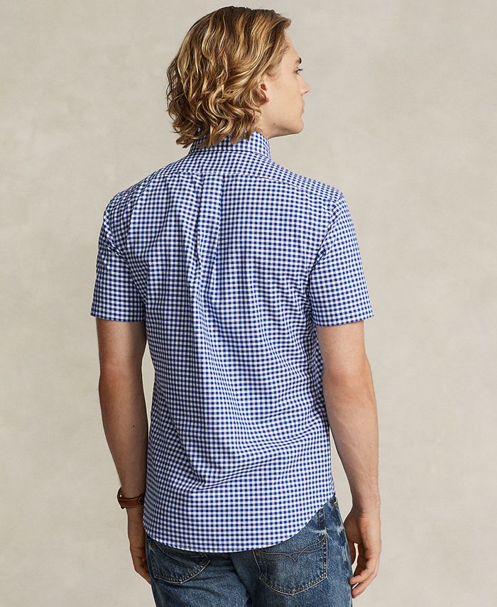 Polo Ralph Lauren Men's Classic Fit Gingham Oxford Shirt Macy's