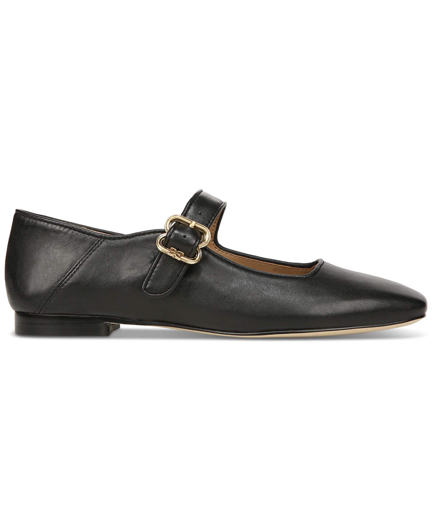 Женские балетки Sam Edelman Michaela Mary Jane Flats, цвет: Чёрный кожаный — фото 2