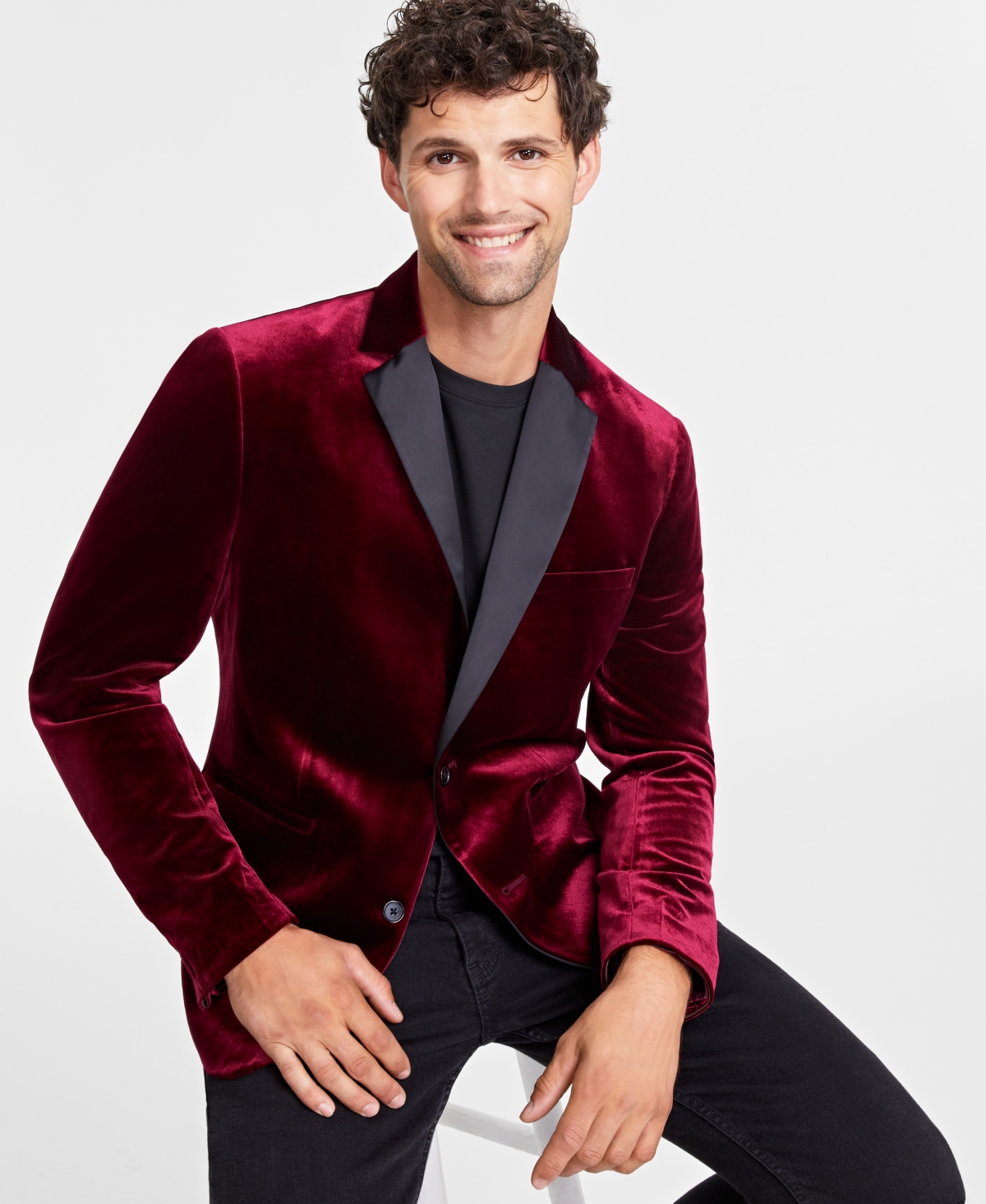 Velvet shop blazer macys