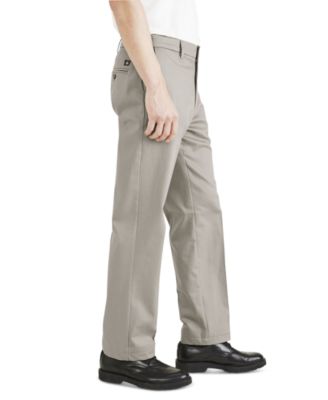 Men's Signature Classic Fit Iron Free Khaki Pants with Stain Defender