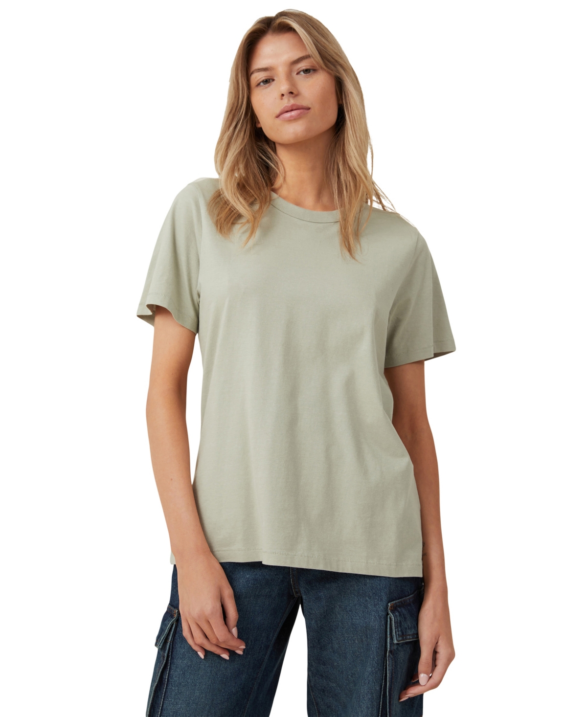 Shop Cotton On Women's The 91 Classic Crew Neck T-shirt In Desert Sage