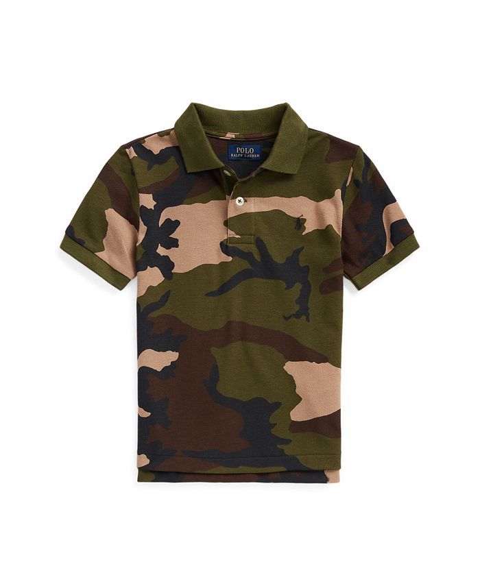 Polo Ralph Lauren Toddler and Little Boys Camo Cotton Mesh Polo