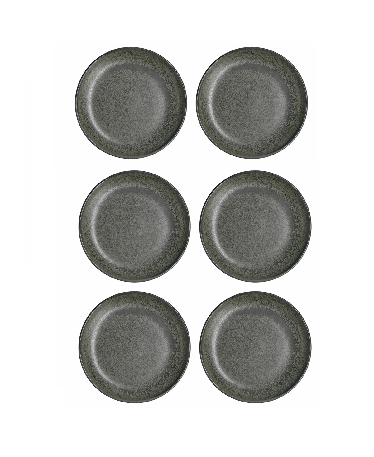 Sound Forest Coupe 6" 6 Piece Bead & Butter Plate Set, Service for 6 - Forest