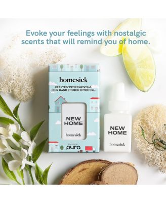Homesick - New Home - Home Scent Refill - Smart Home Air Diffuser Fragrance - Up to 120-Hours of Luxury Fragrance per Refill - Clean & Safe Diffuser Fragrance - Household Essential - 2 Pack