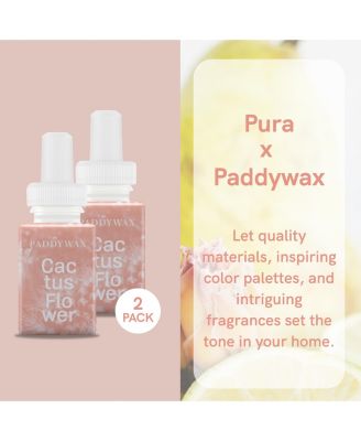 & Paddywax - Cactus Flower - Fragrance for Smart Home Air Diffusers - Up to 120-Hours of Luxury Fragrance per Refill - 2 Pack